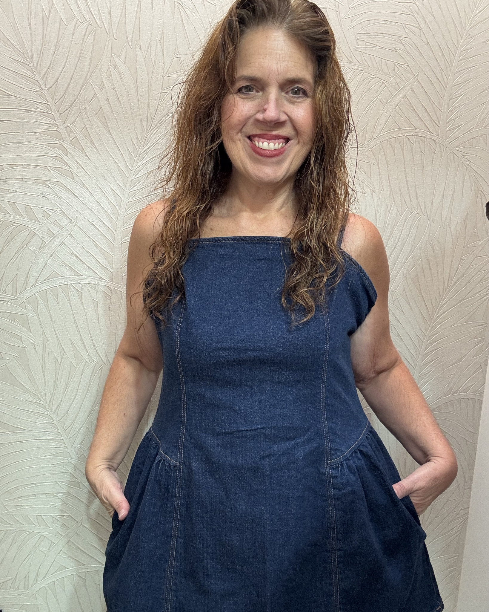 Weightloss and Shopping 🛍️ 

Style Tip: Always try on a variety of styles and sizes. Whether that is for in person shopping like I prefer or online ordering. Yes, it will temporarily be more costly online and you will have to be diligent about your returns! But, this is a necessary step in finding close that fit and honor your evolving body. (This goes for post Lipedema and skin removal surgery as well.)

Into the first 2 slides, I’ve got on an XL. You can see under my arm in the first pic how much extra fabric there is. When I turn in slide 2, not sure if you can see how much extra material there is and how the laces are tied as closely as possible. This dress is an adorable style, made of thick denim with pockets and a shirred drop waist and a fuller skirt that is a total keeper if you can find it in your actual size. This was the only size they had so I left it behind. We are wearing what actually fits us now and not worrying about the lack of options! 

The 3rd slide starts the next dress that is also made of heavy denim and is in a size medium. This is a perfect close fit but I knew it would loosen up with wear and also as I hit my latest milestone of ONEDERLAND 🥳 The stitching goes magically with my figure and highlights my curves👏

Denim is even stronger this season and I would say these are both deserving of a place in your try ons!
Let me know which one works best for you or if you decided on both 🛍️

#LTKNYFW #LTKCon #LTKMidsize