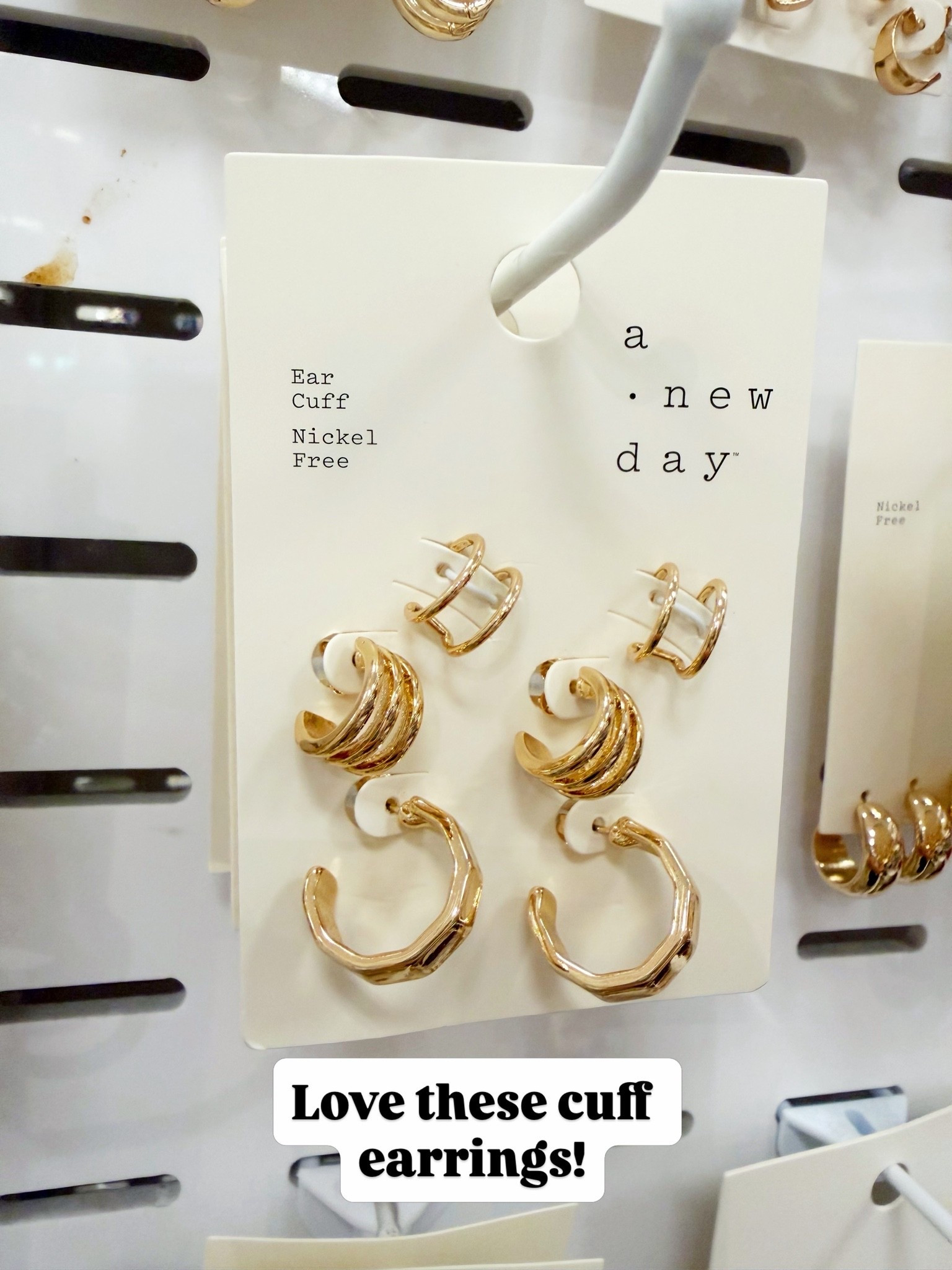 Target Accessories Ear Cuff and Hoop Earring Set 3pc - A New Day™ Gold: Nickel-Free Metal, Post Closure 
#target #targetstyle #goldearrings #targetfinds #goldjewelry #anewday #targetaccessories #

#LTKootd #LTKgrwm #LTKTravel