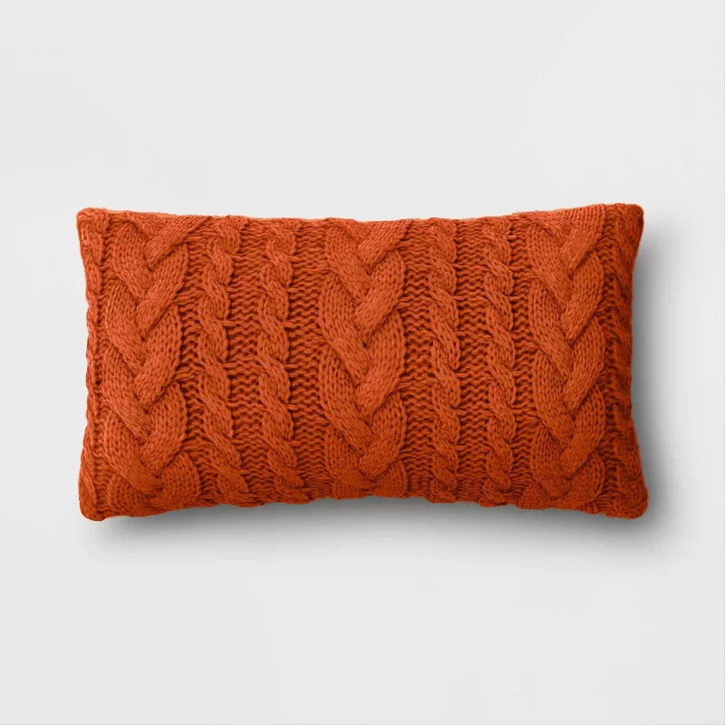 Cable Knit Throw Pillow - Threshold™ | Target