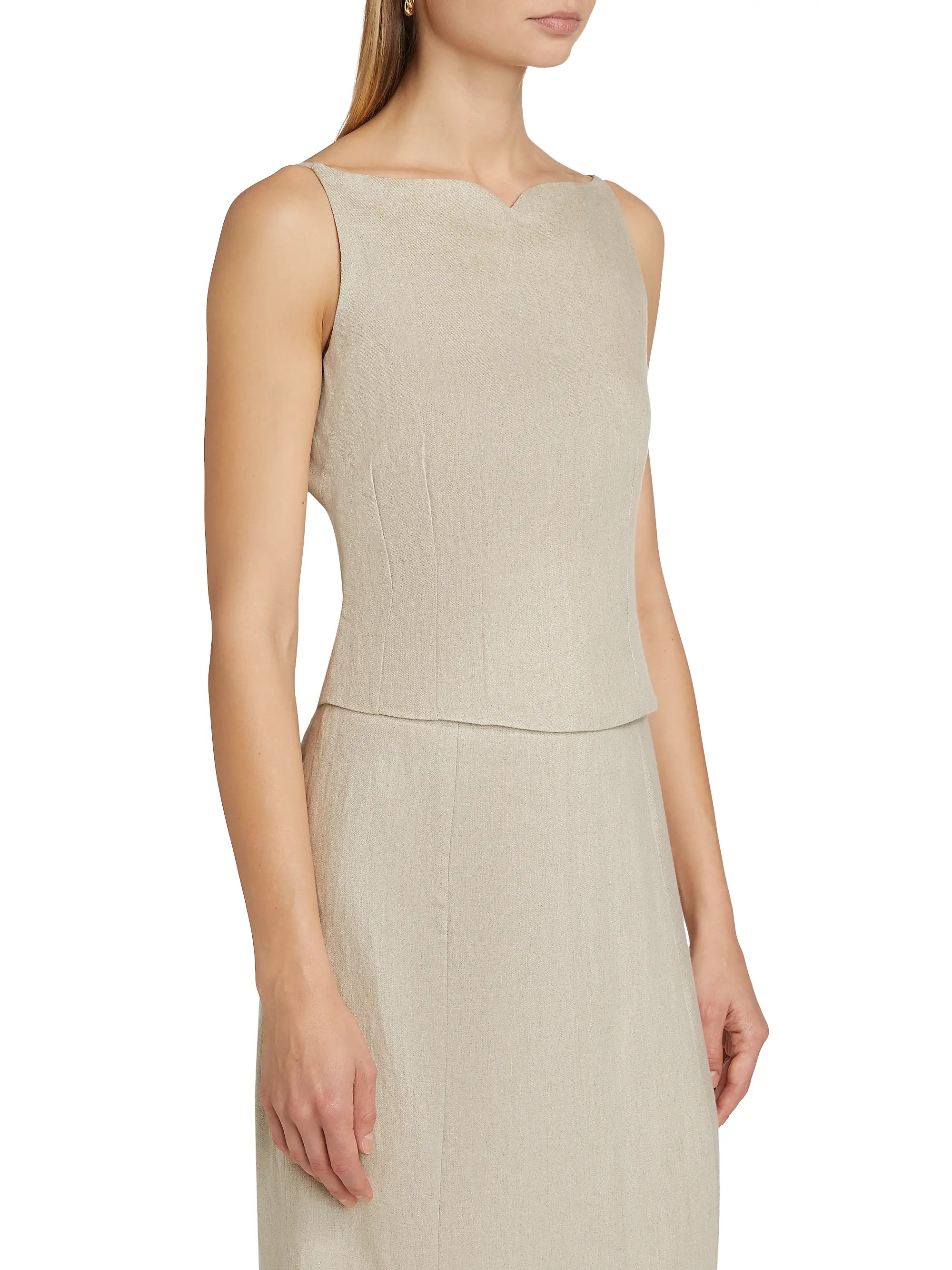 Cayetana Linen Top | Saks Fifth Avenue