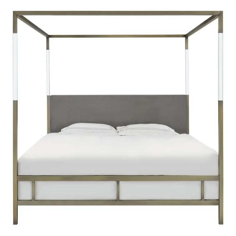 Bowdoin Upholstered Low Profile Canopy Bed | Wayfair Professional
