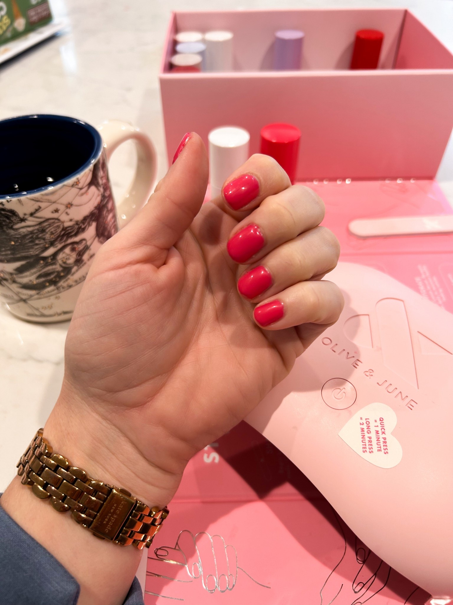Just did my gel manicure in 20 minutes while I sat here and drank my coffee! Such an easy way to save time and money! Color is xoxo

#LTKBeauty #LTKFindsUnder50