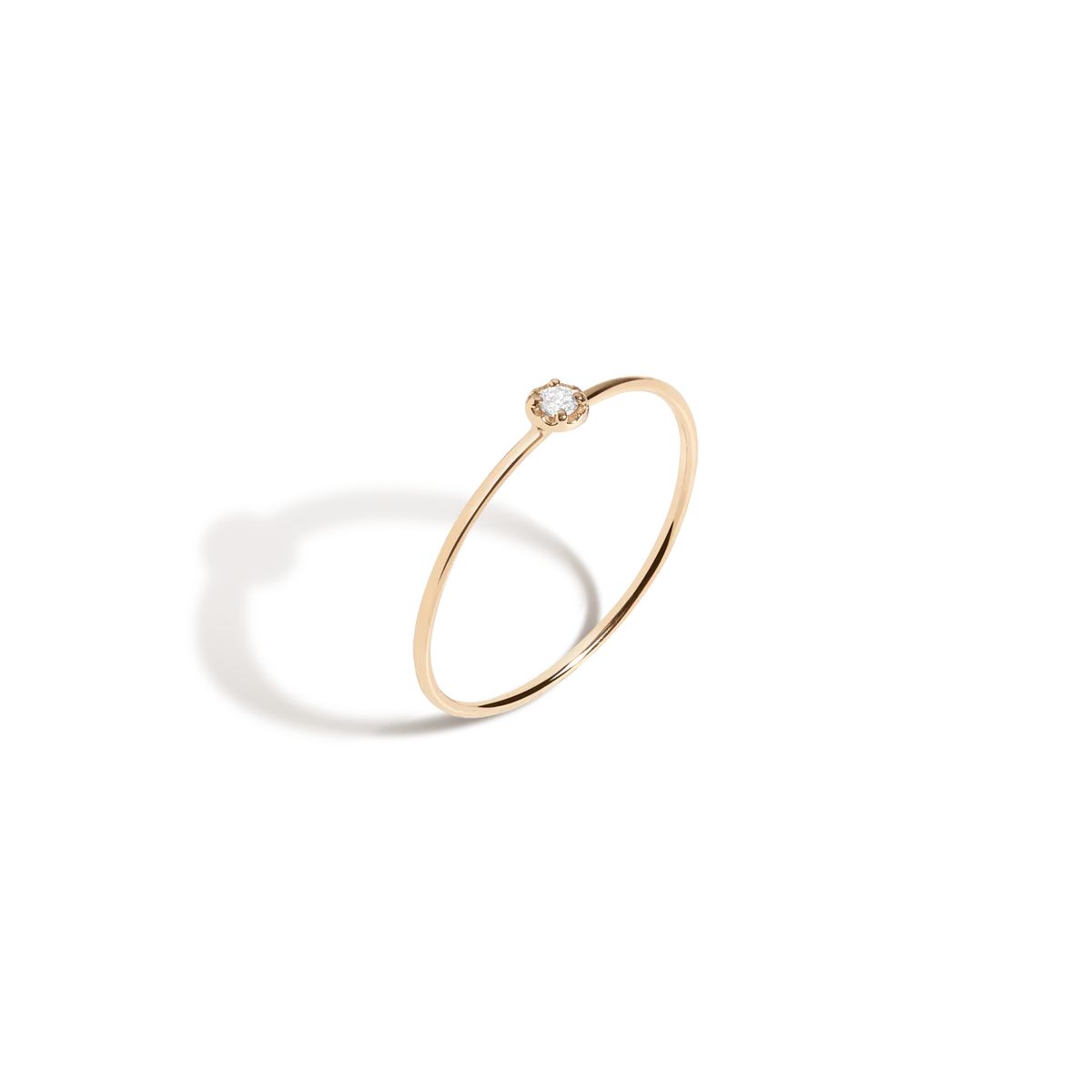 Mini Stackable Diamond Ring | AUrate New York