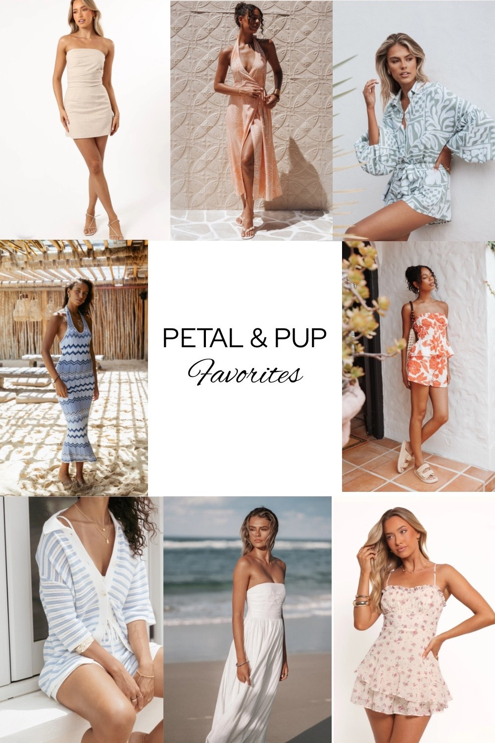 Petal and Pup favorites :) summer dress, resort outfit, cardigan, romper, mini dress, strapless dress