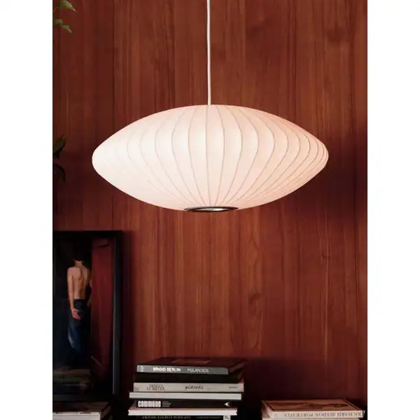 Nelson Pendant White Bubble Light Large Size (reproduction) (32") - 32"Ø | Bed Bath & Beyond