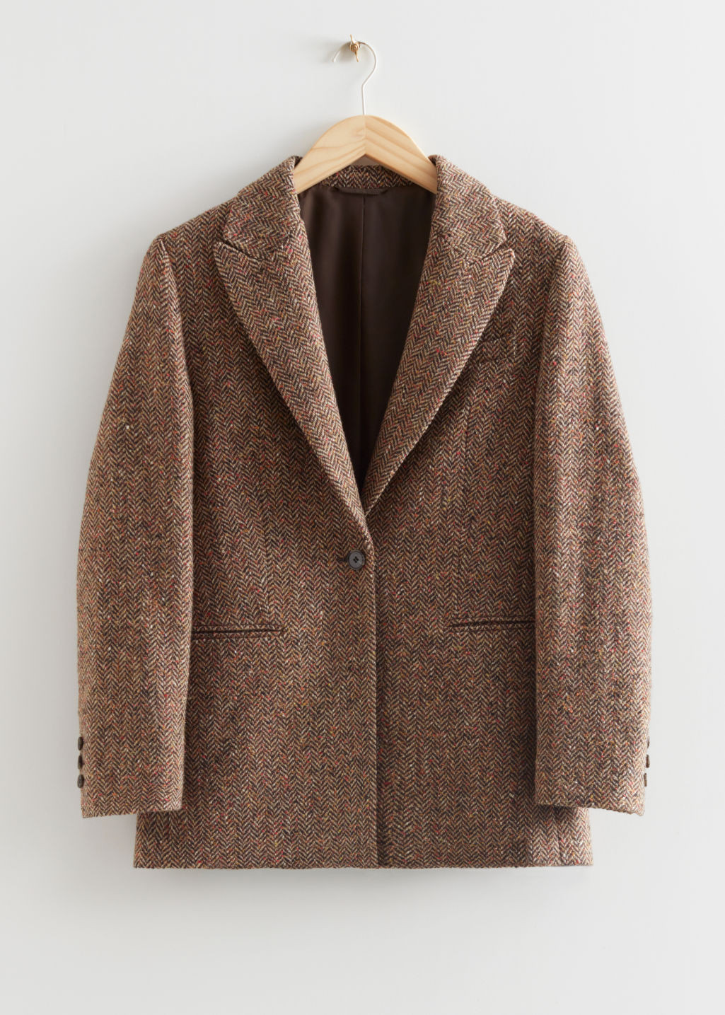 Oversized Tweed Blazer - Beige | & Other Stories US