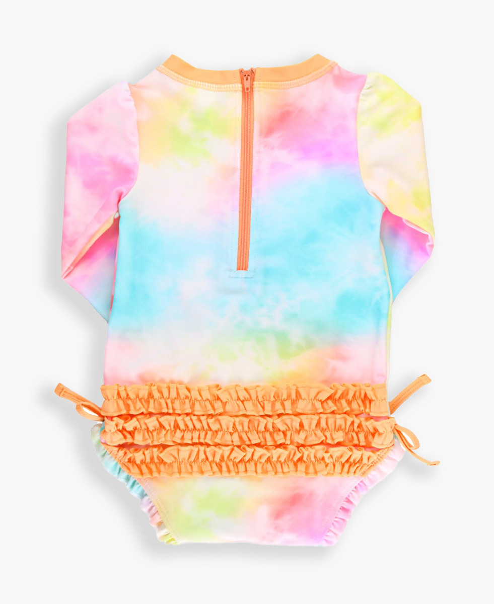 Long Sleeve One Piece Rash Guard | RuffleButts / RuggedButts