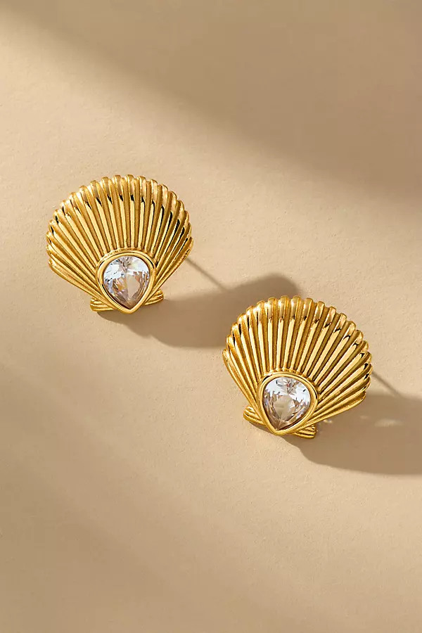 8 Other Reasons Ariel Shell Stud Earrings | Anthropologie (US)
