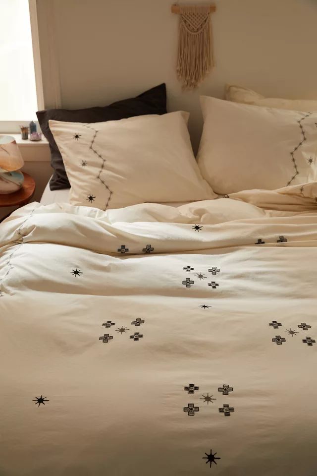 Rooney Embroidered Duvet Cover | Urban Outfitters (US and RoW)