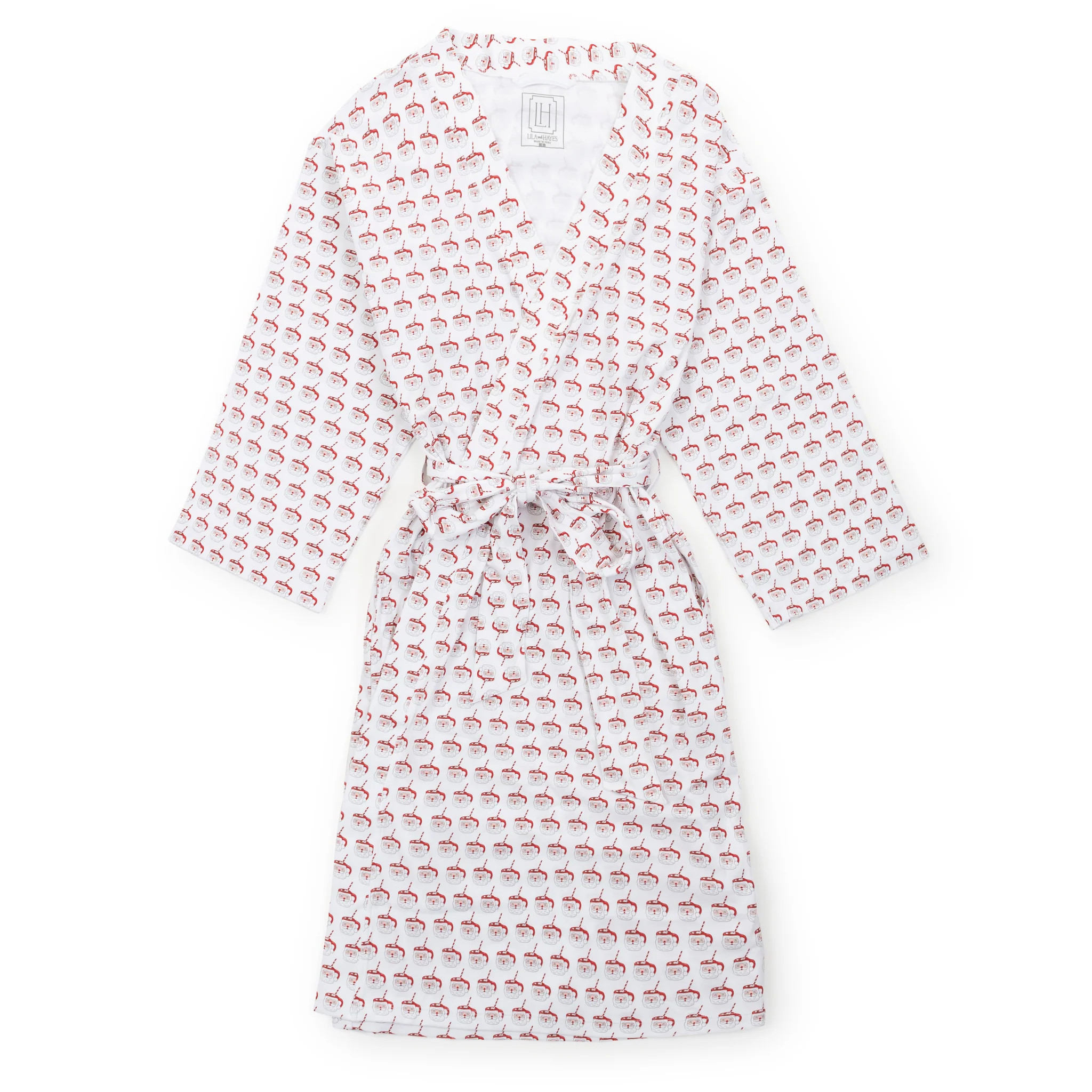 Sassy Women's Spa Wrap - Hot Cocoa Santa | Lila and Hayes