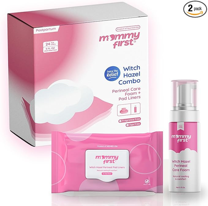 Mommy First® Witch Hazel Postpartum Healing Foam + Perineal Cooling Liners Bundle | Postpartum E... | Amazon (US)
