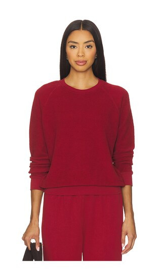 perfectwhitetee Ziggy Shrunken Crewneck in Red. - size S | Revolve Clothing (Global)
