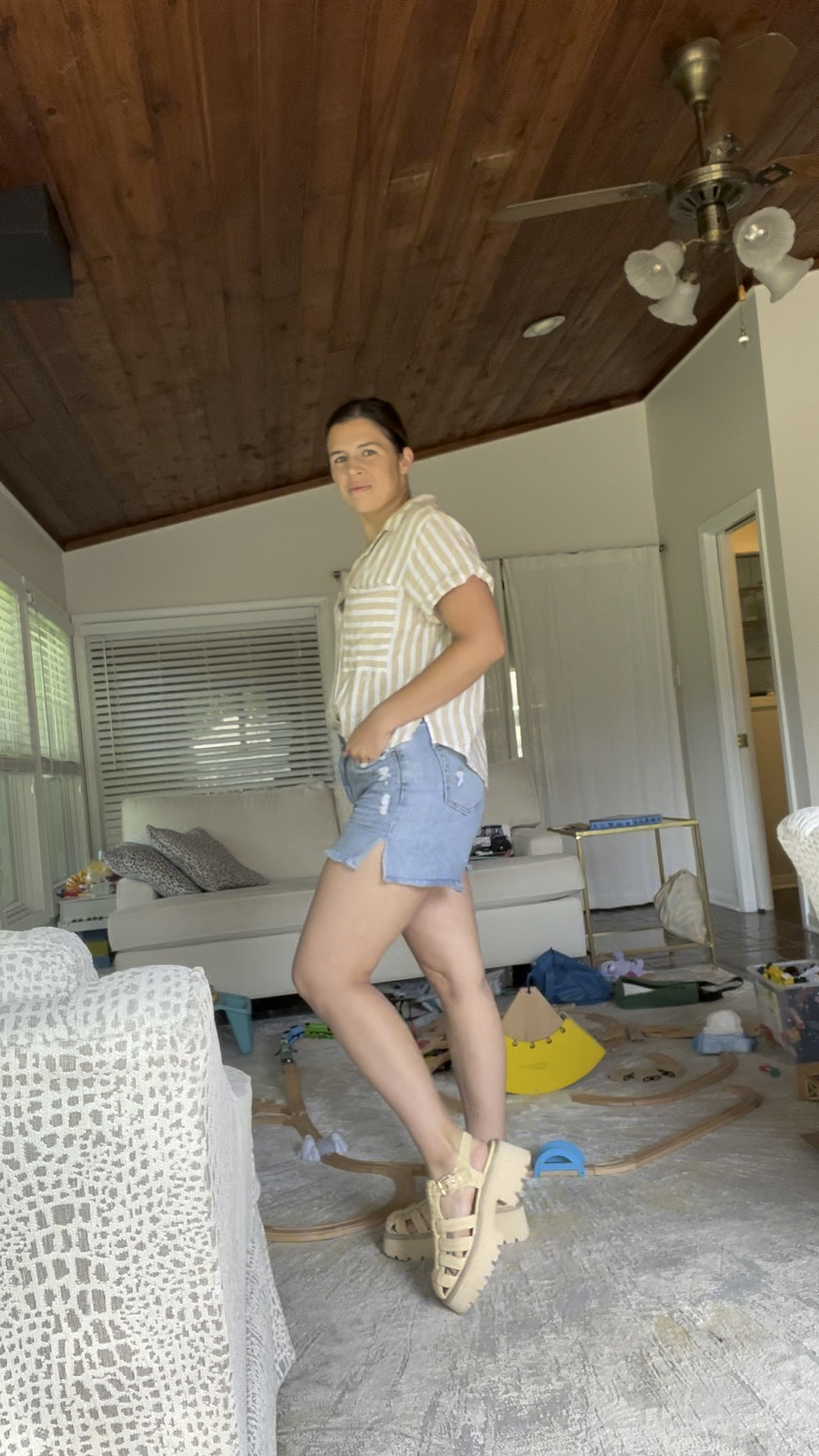 Love these dolce vita lasley platform sandals! Summer outfit. Denim short set outfits

#LTKSeasonal #LTKShoeCrush