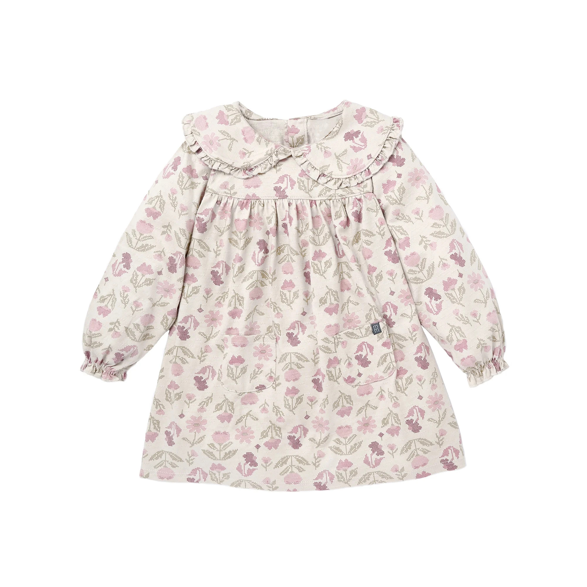 Modern Moments by Gerber Toddler Girl Ruffle Dress with Collar, Sizes 12M-5T | Walmart (US)