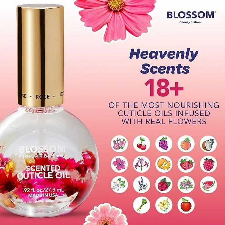 Blossom Hydrating, Moisturizing, Strengthening, Scented Cuticle Oil, Infused with Real Flowers, M... | Walmart (US)