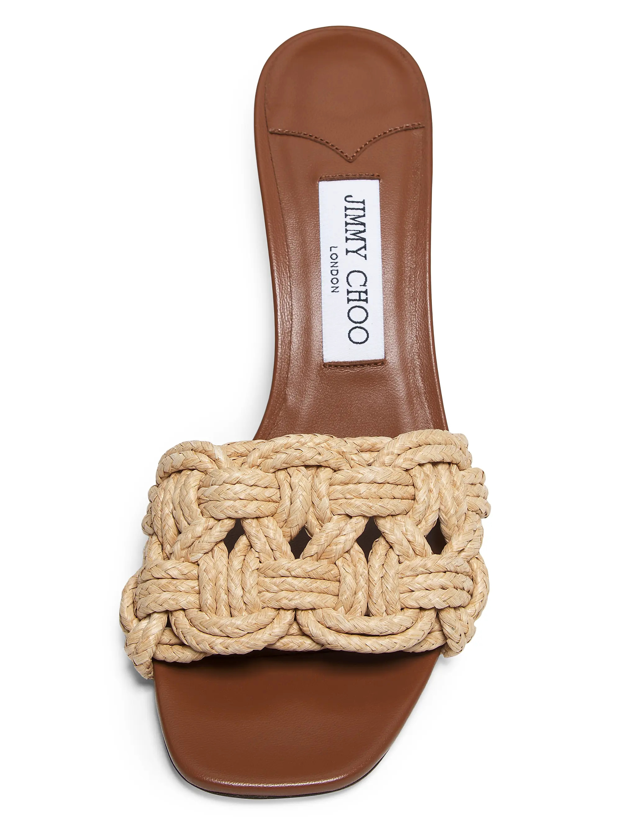 Chara 70MM Crochet Raffia Sandals | Saks Fifth Avenue