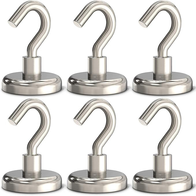 GREATMAG Magnetic Hooks Heavy Duty, 100 lbs Strong Hooks for Hanging, Magnet with Hook for Cruise... | Amazon (US)