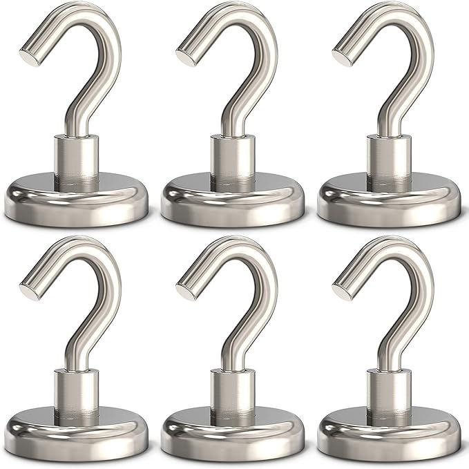 GREATMAG Magnetic Hooks Heavy Duty, 100 lbs Strong Hooks for Hanging, Magnet with Hook for Cruise... | Amazon (US)