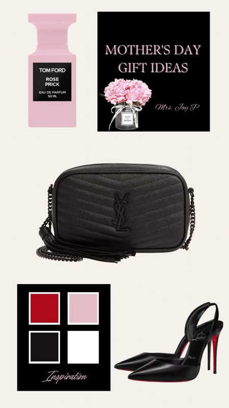 Mother’s Day Gifts ideas. Yes Saint Laurent bag. Black bag. Black heels. Tom Ford Perfume. Red bottoms. #mrsjayp #YSL #LV

#LTKitbag #LTKGiftGuide #LTKFind