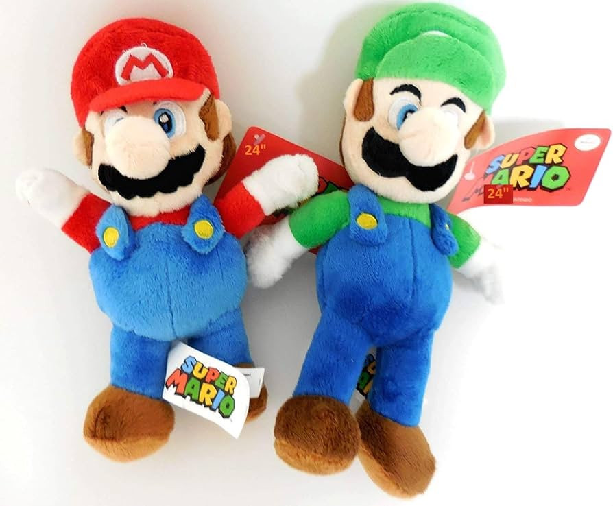 Nintendo Mario and Luigi 2 Plush Doll Set 8.5 inches | Amazon (US)
