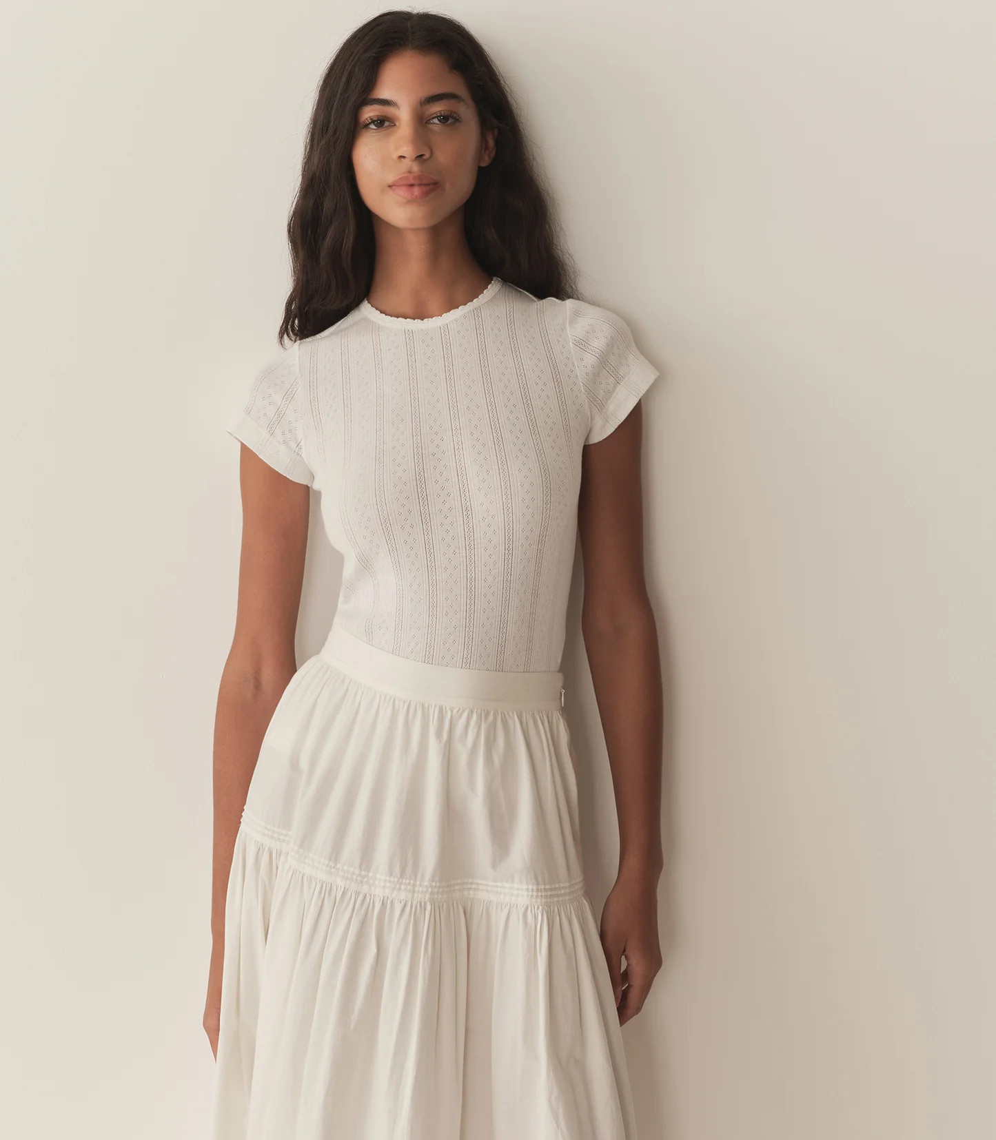 Vivi Tee - Salt Quelle Jolie Pointelle | DÔEN | DOEN