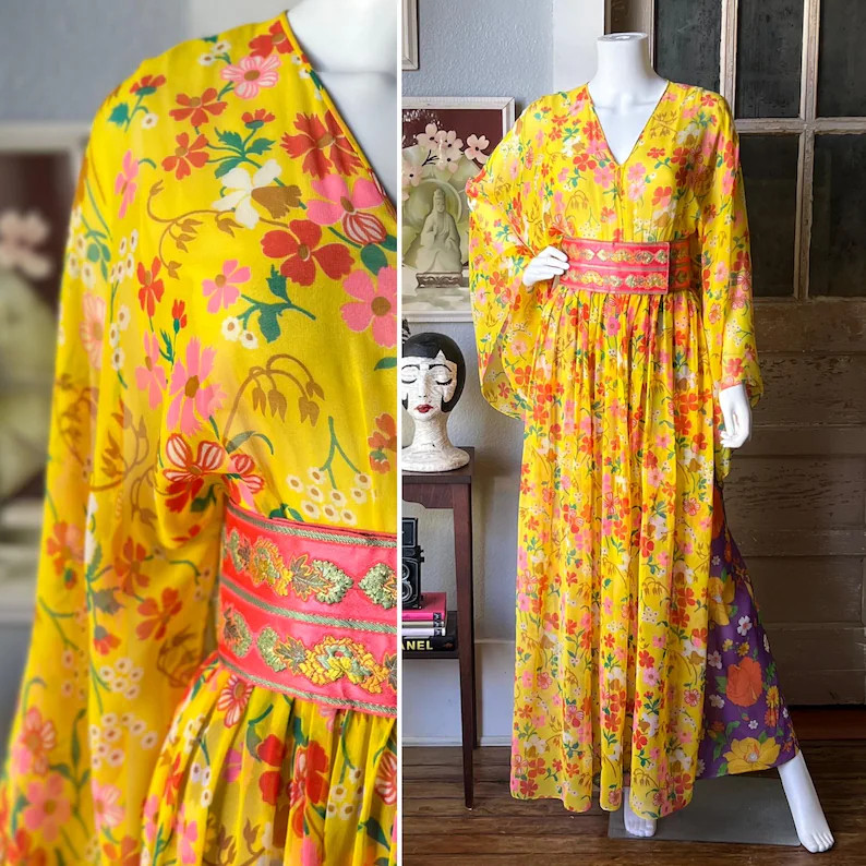 1960\u2019s Vintage Rare Oscar De la Renta Formal Jumpsuit/Hostess Jumpsuit | Etsy (Global)