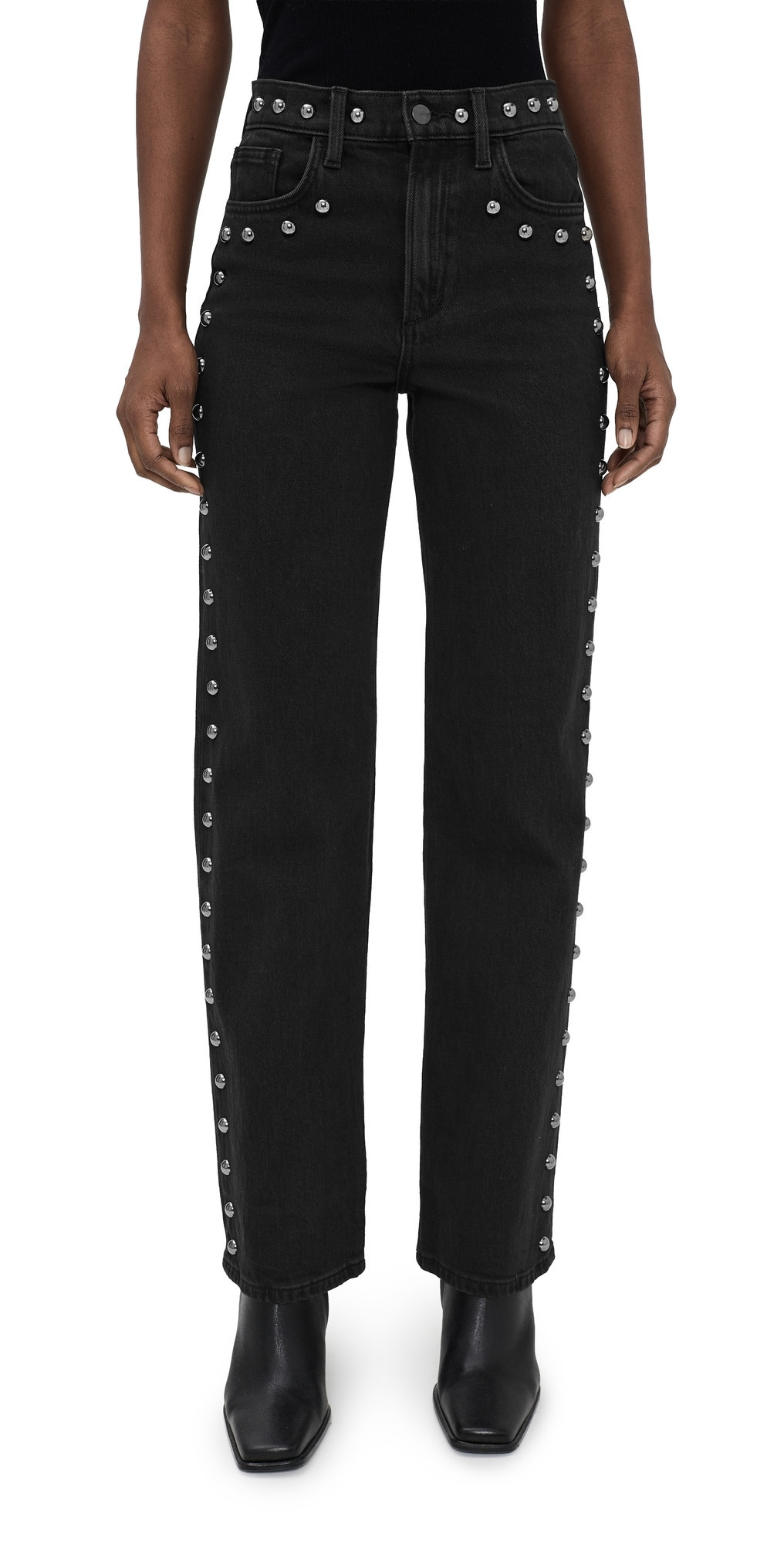 Joe's Jeans The Margot Studded Straight Jeans Chic Shadow 28 | Shopbop