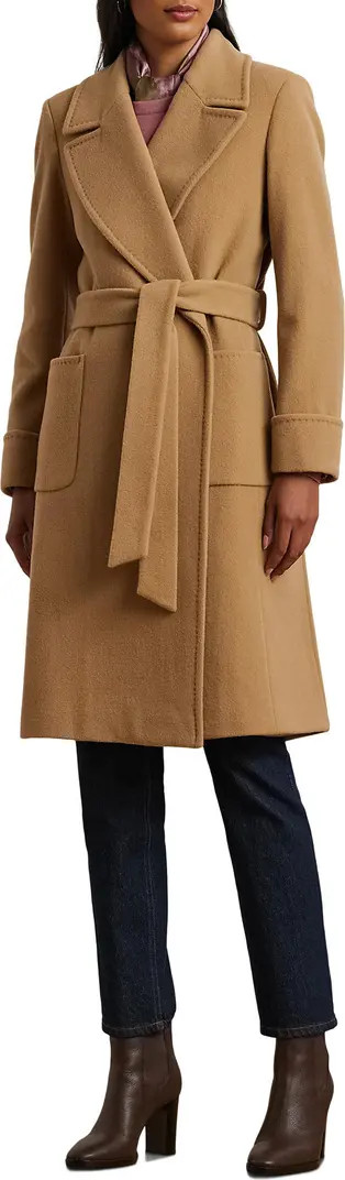 Belted Wool & Cashmere Blend Wrap Coat | Nordstrom