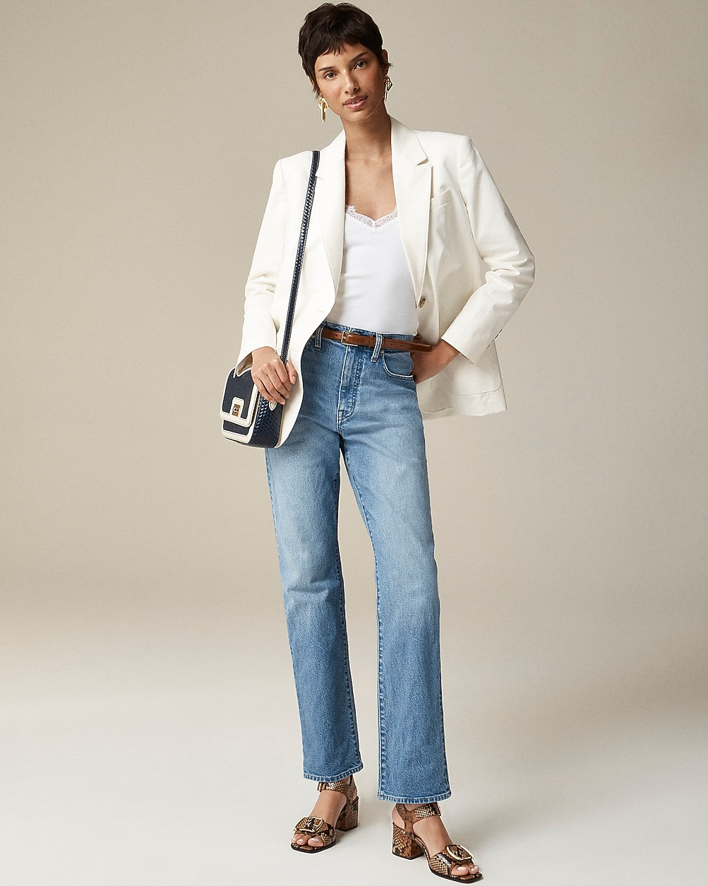 High-rise straight jean in 1996 semi-stretch | J. Crew US