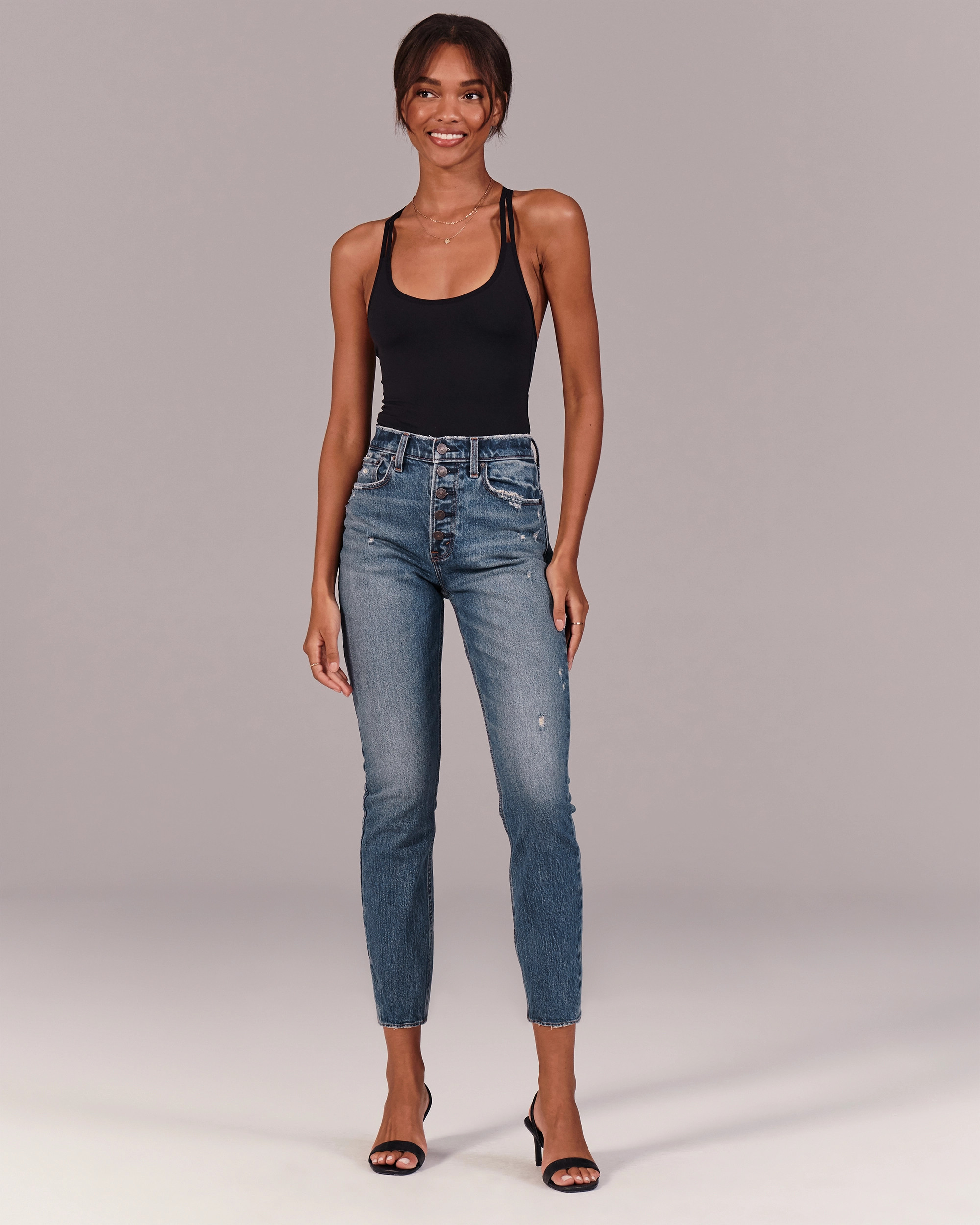 High Rise Mom Jeans | Abercrombie & Fitch (US)