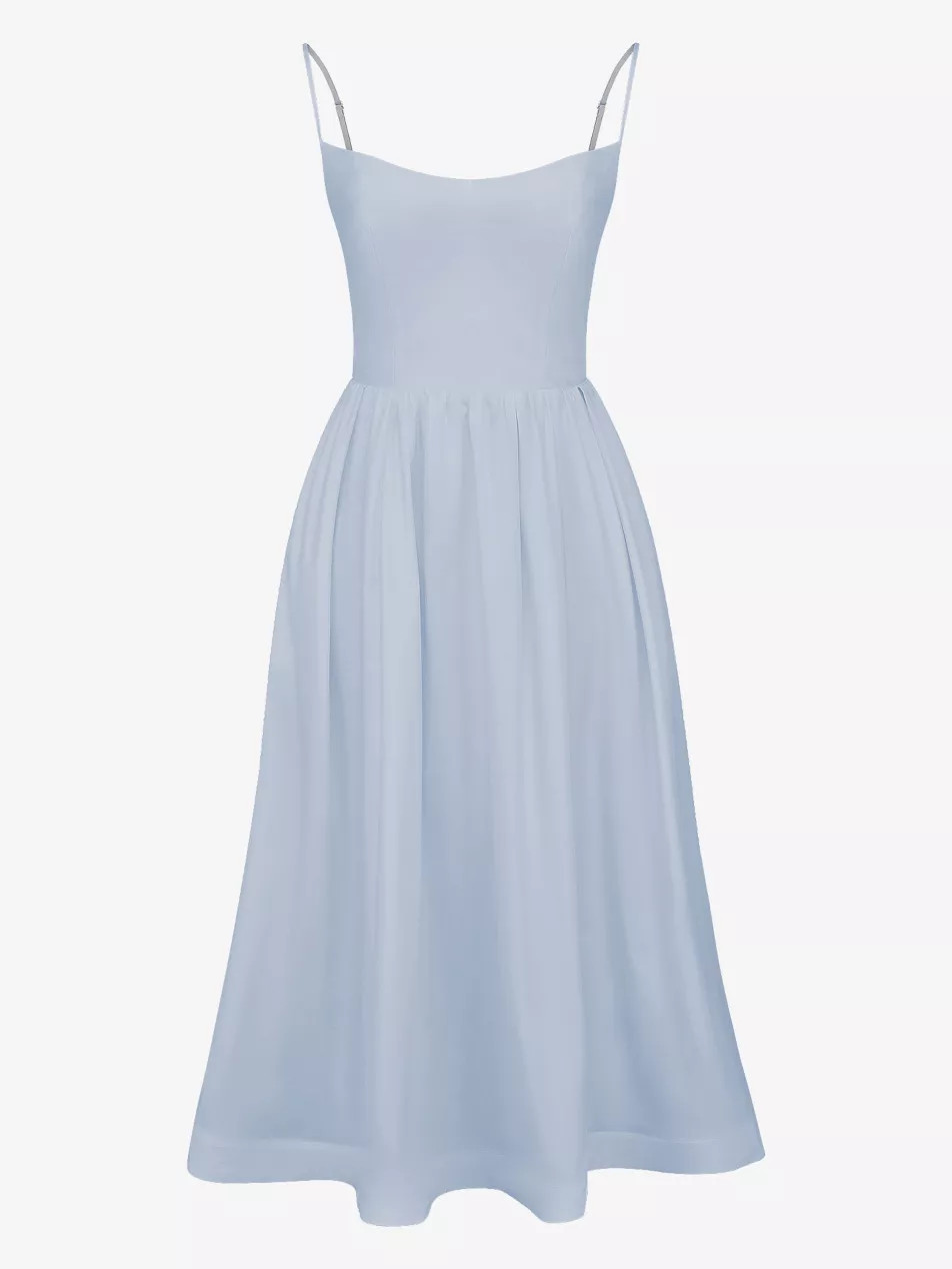 Lolita scoop-neck stretch cotton-blend midi dress | Selfridges