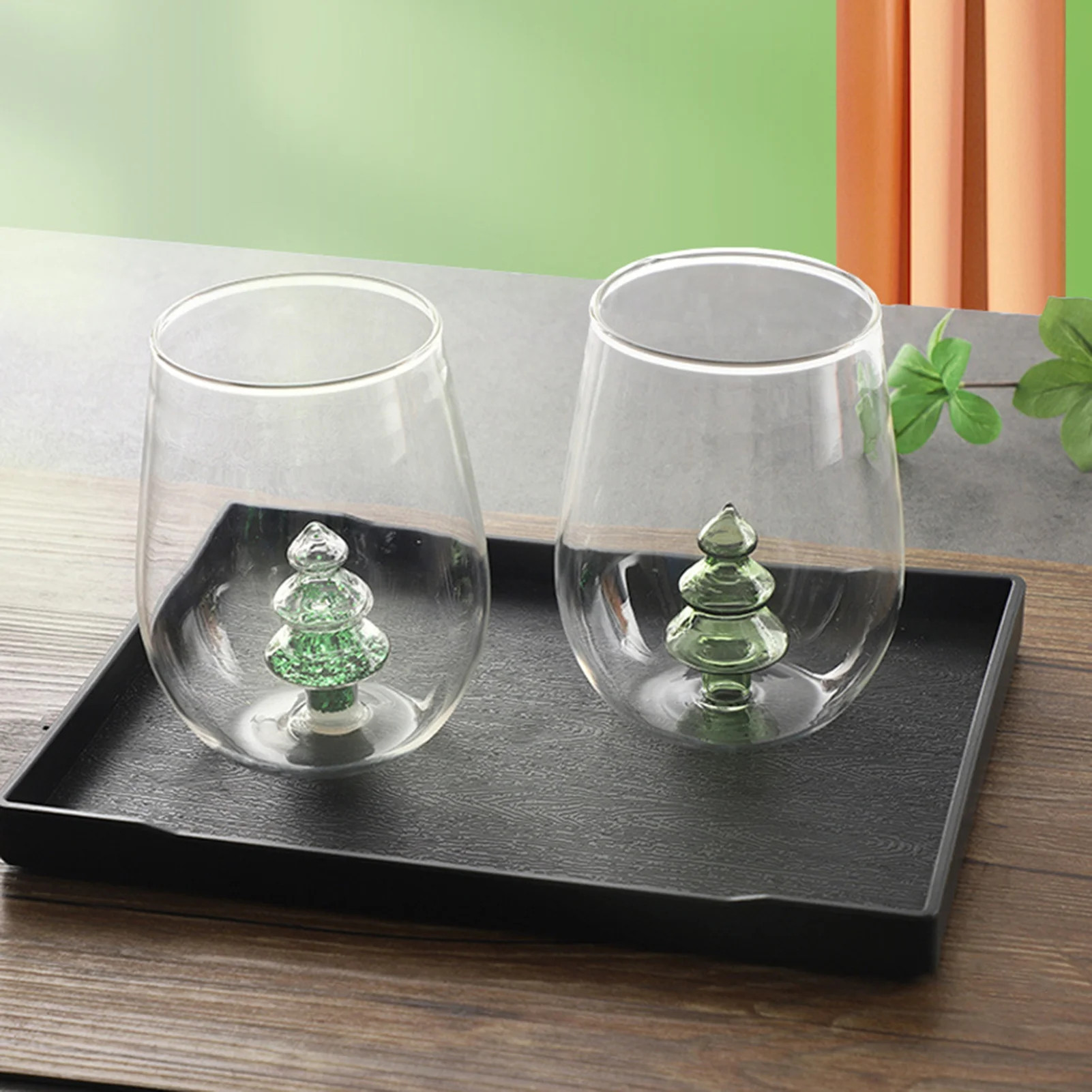 hiryomu 500ml Christmas Tree Glass 16oz Stemless Wine Glass for Festival Parties Glassware Festiv... | Walmart (US)