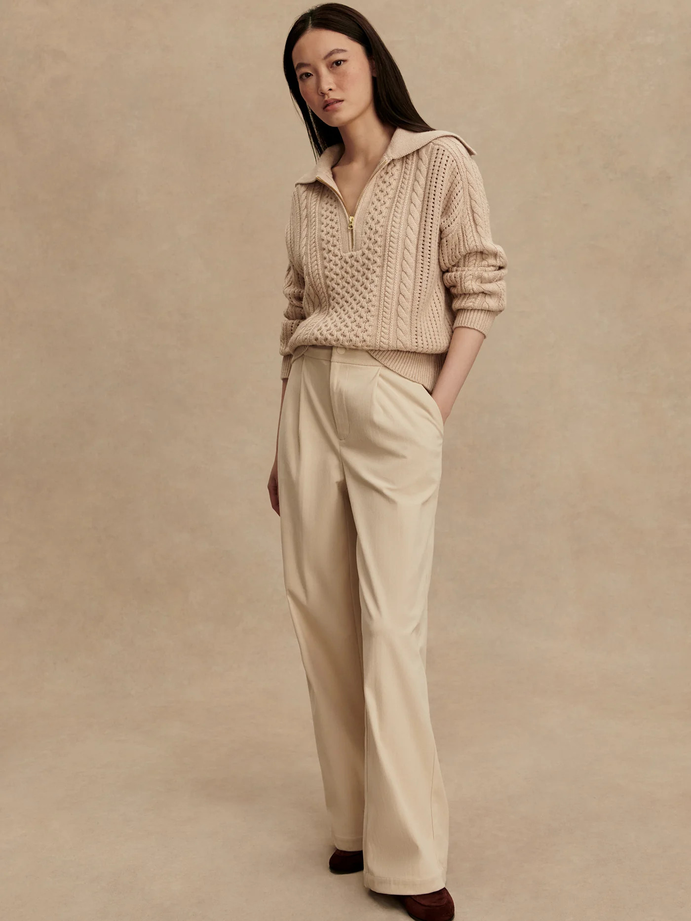 Camello Cable Half Zip 2.0 | Varley US | Varley US