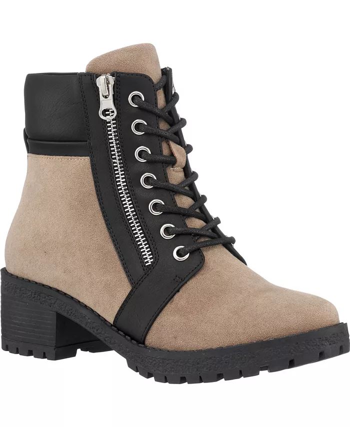 Women's Taylor Colorblock Lace Up Boots | Macy's