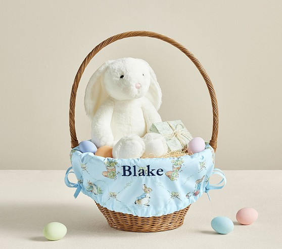 Peter Rabbit™ Garden Trellis Easter Basket Liners | Pottery Barn Kids