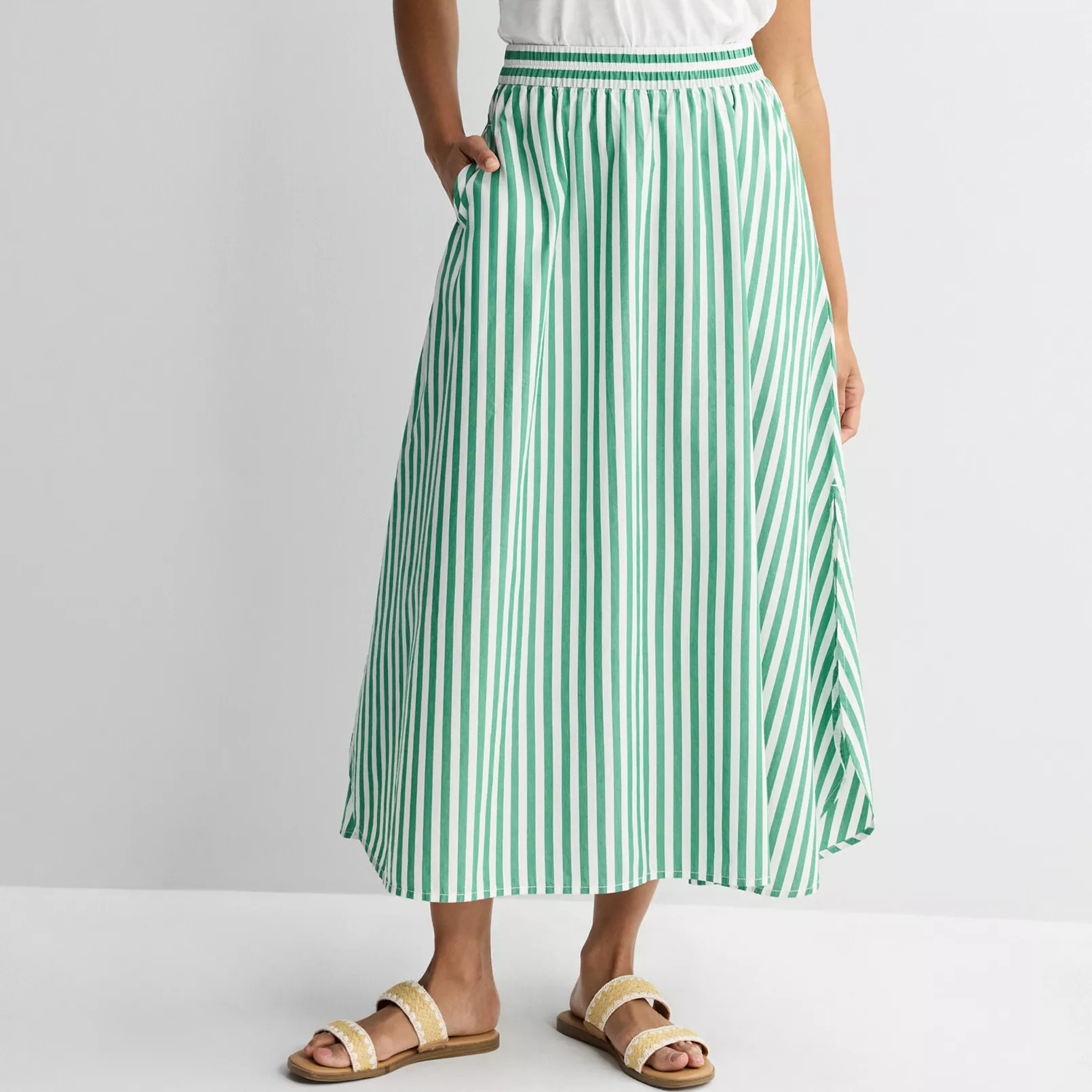 Women's Sonoma Goods For Life® Poplin Maxi Skirt | Kohl's