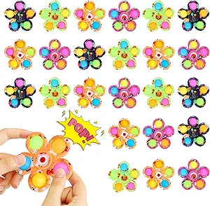 GetWill 24 Pack Party Favors Halloween Fidget Spinners for Kids, Fidget Spinners Bulk Sensory Toy... | Amazon (US)