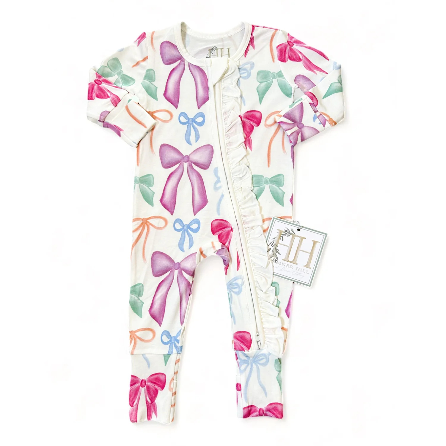 Put a Bow On It Double Zipper Romper | Hamner Hill