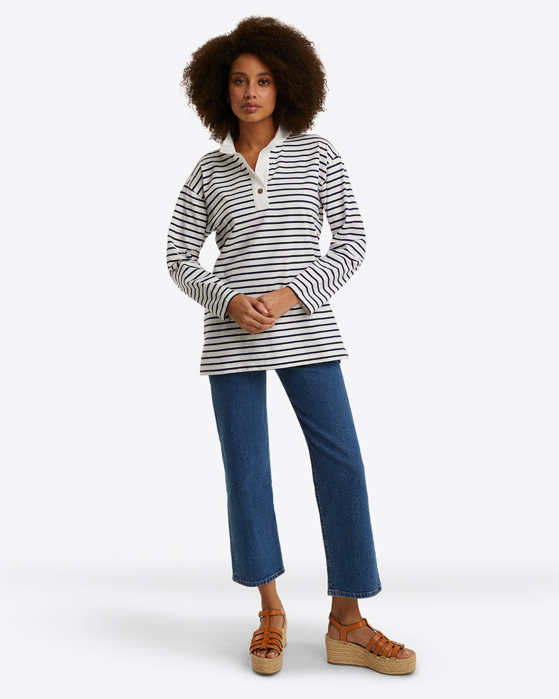 Gillian Long Sleeve Top in Cotton | Draper James (US)
