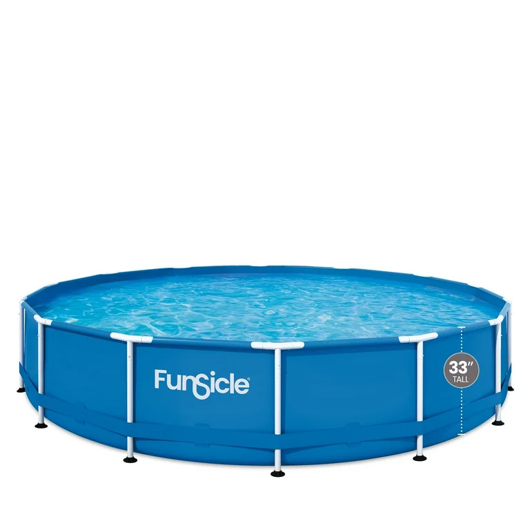 Funsicle 14ft Activity Above Ground Metal Frame Swimming Pool, Includes SkimmerPlus Pump, Round, ... | Walmart (US)