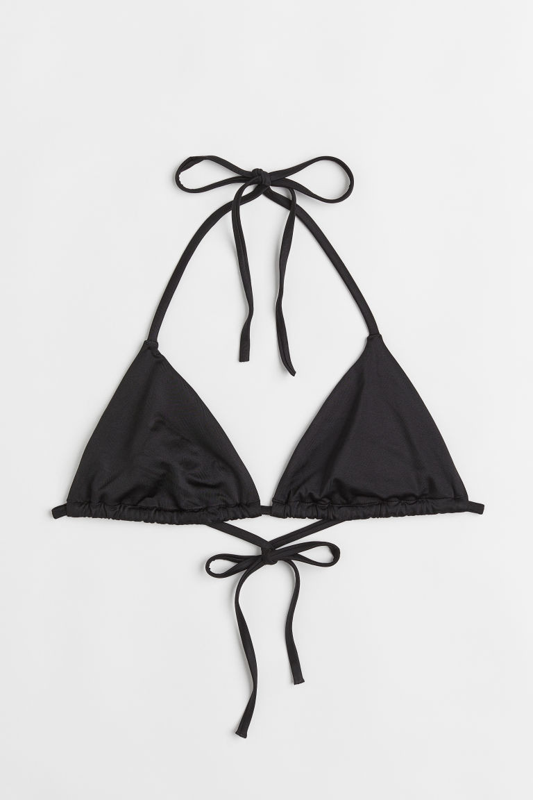 H & M - Triangle Bikini Top - Black | H&M (US + CA)