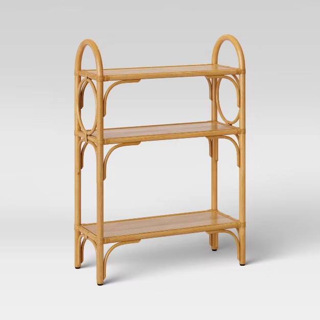 Rattan Free Standing Shelf Tan - Opalhouse™ | Target