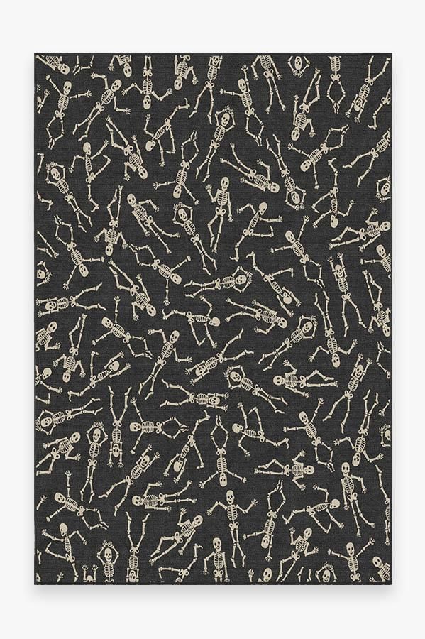 Bone Dance Black Rug | Ruggable