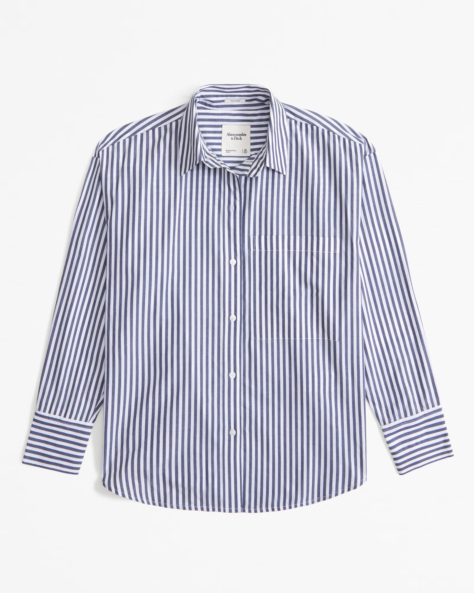 Oversized Poplin Shirt | Abercrombie & Fitch (UK)