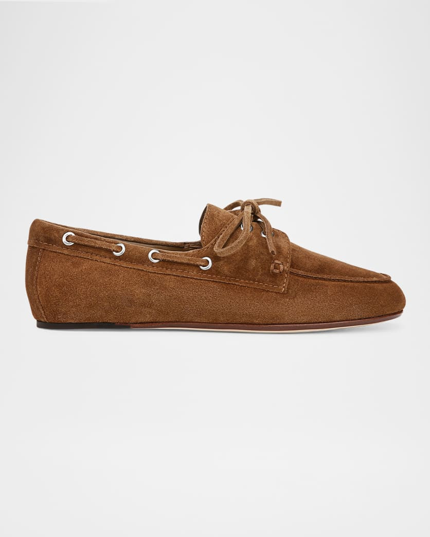 Marin Suede Boat Loafers | Neiman Marcus
