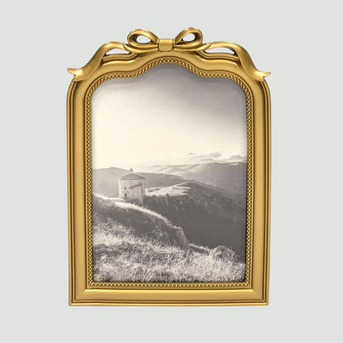Harbortown 5"x7" Decorative Arched Bow Table Picture Frame Gold | Target