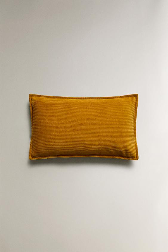 PLAIN CORDUROY THROW PILLOW COVER | Zara US