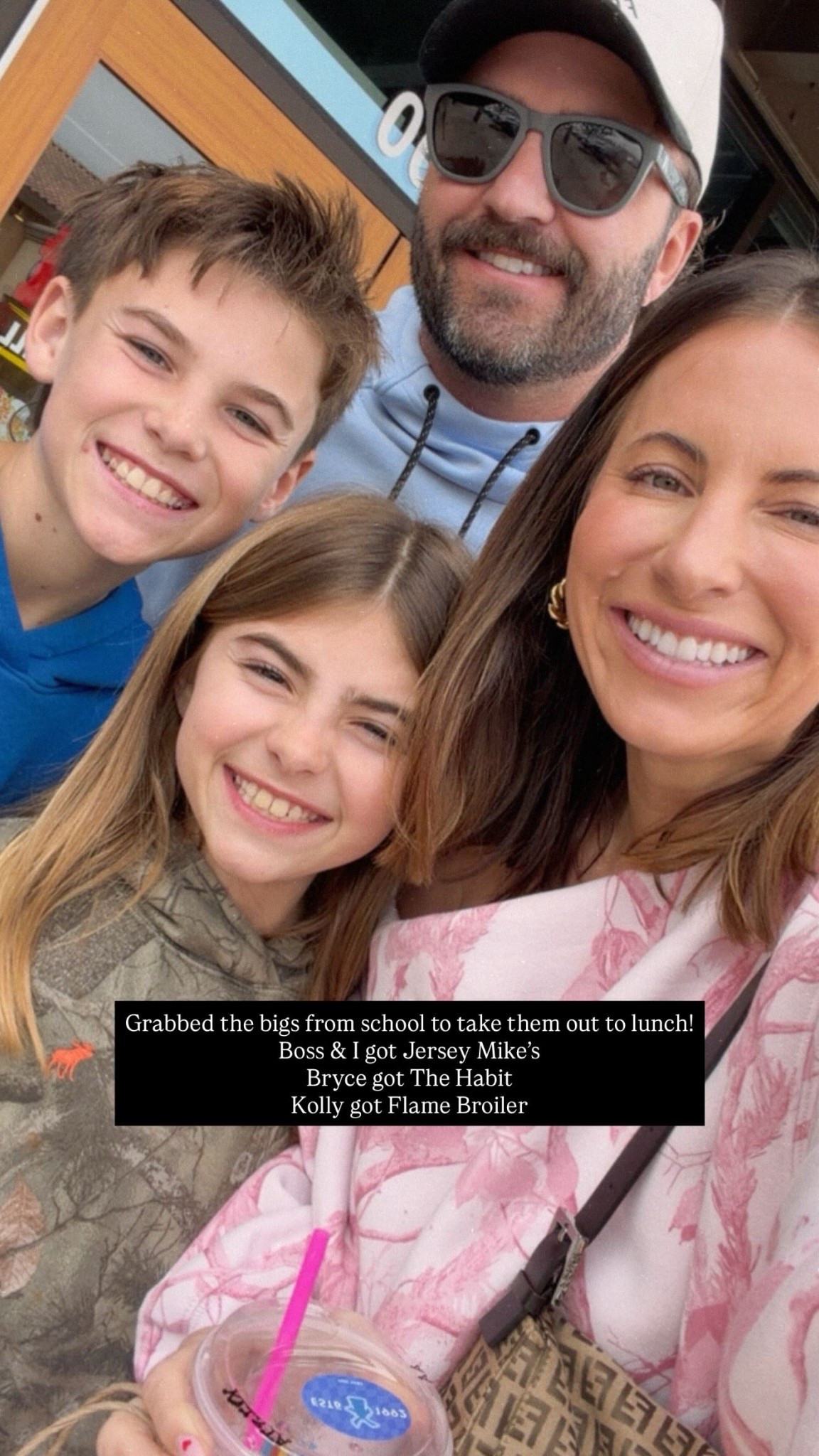 Grabbed the bigs from school to take them out to lunch!
Boss & I got Jersey Mike’s
Bryce got The Habit
Kolly got Flame Broiler