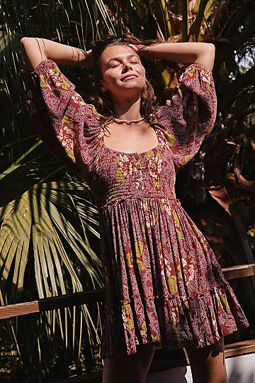 Summer Picnic Printed Mini Dress | Free People (Global - UK&FR Excluded)