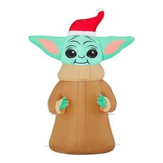 Star Wars 3.5 ft The Child With Santa Hat Holiday Inflatable 22GM14368 - The Home Depot | The Home Depot